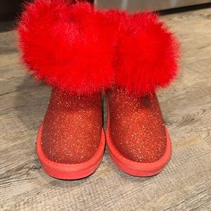 MONNALISA
TEEN GIRLS RED GLITTER BOOTS